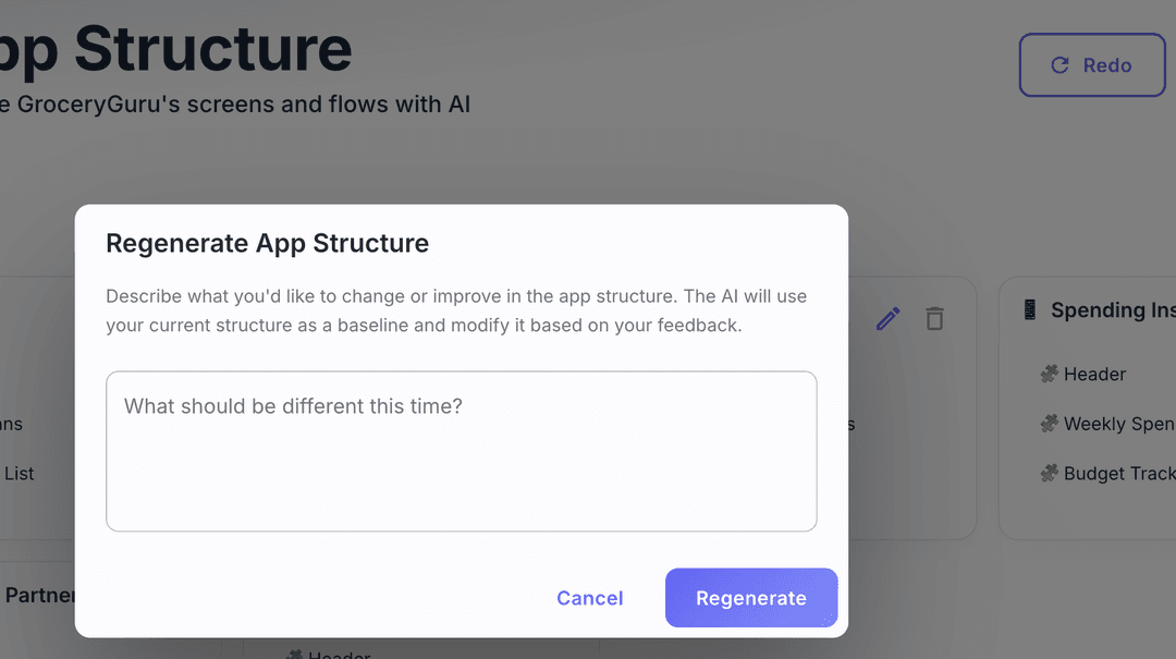 Redo app structure