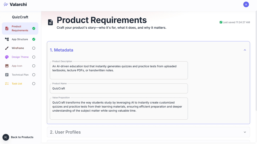 Product requirements